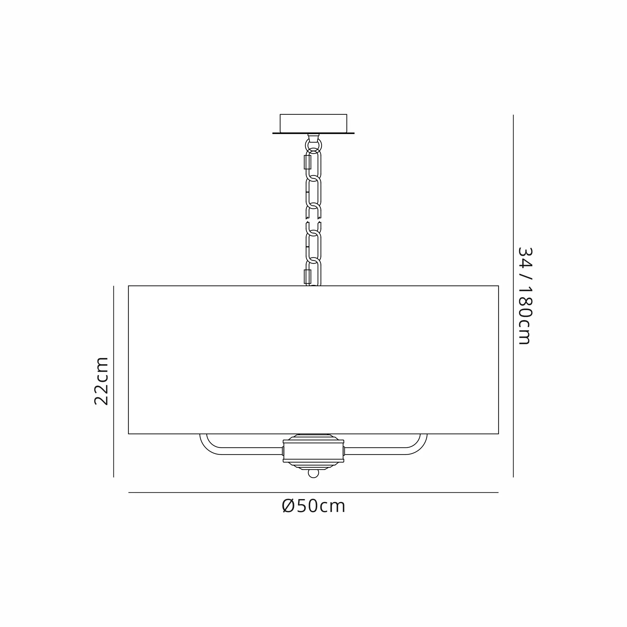 Banyan 50cm 3 Light Pendant Satin Nickel, Black DK0073  Deco Banyan SN BL